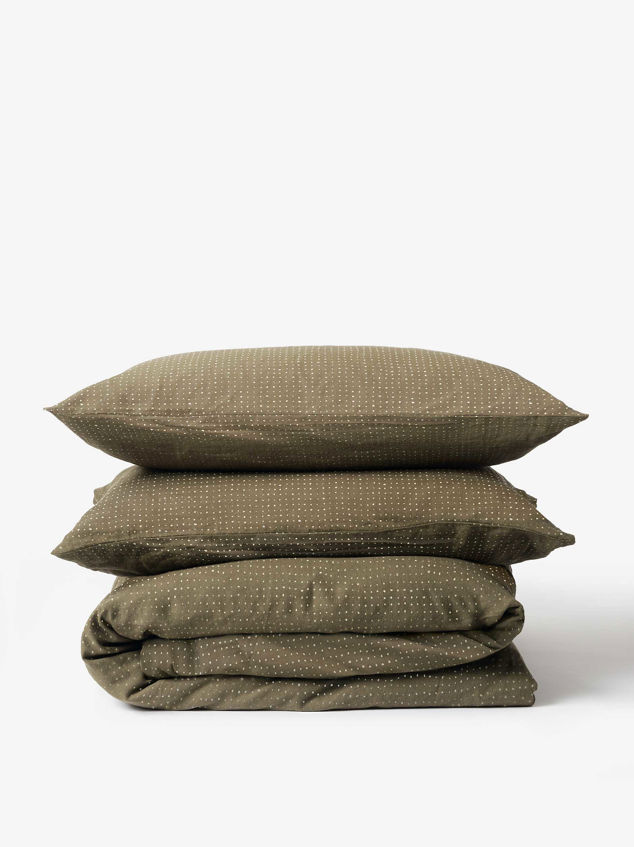 Inku Organic Cotton Linen Duvet Cover