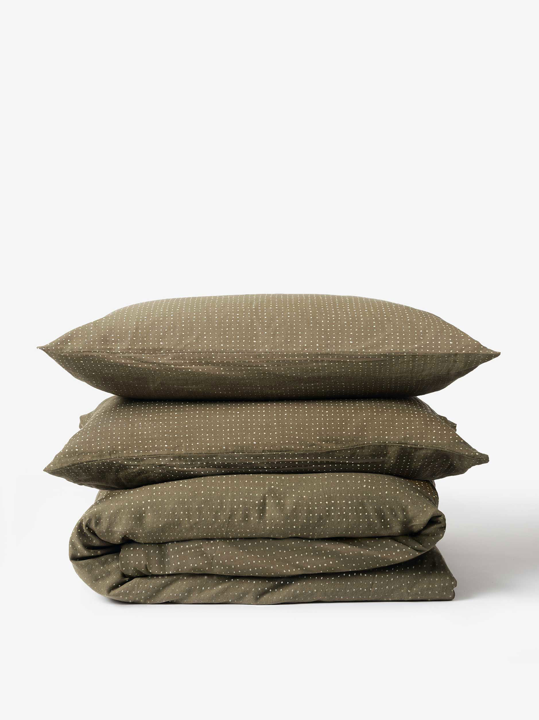 Inku Organic Cotton Linen Duvet Cover