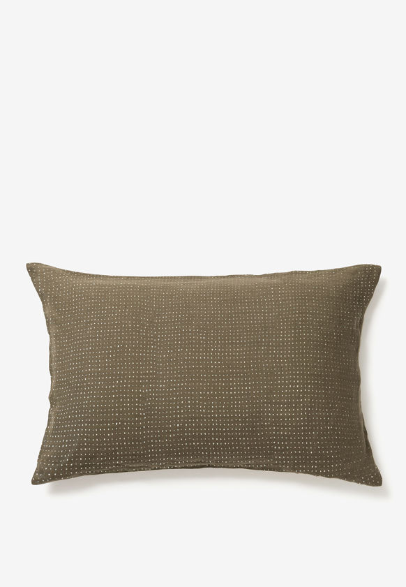Inku Organic Cotton Linen Pillowcase Pair