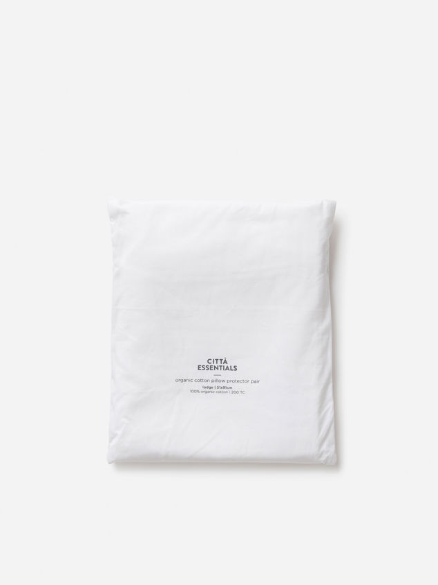 Organic Cotton Pillow Protector Pair