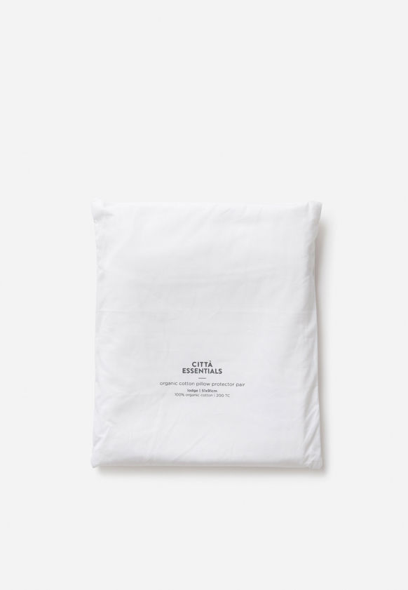 Organic Cotton Pillow Protector Pair