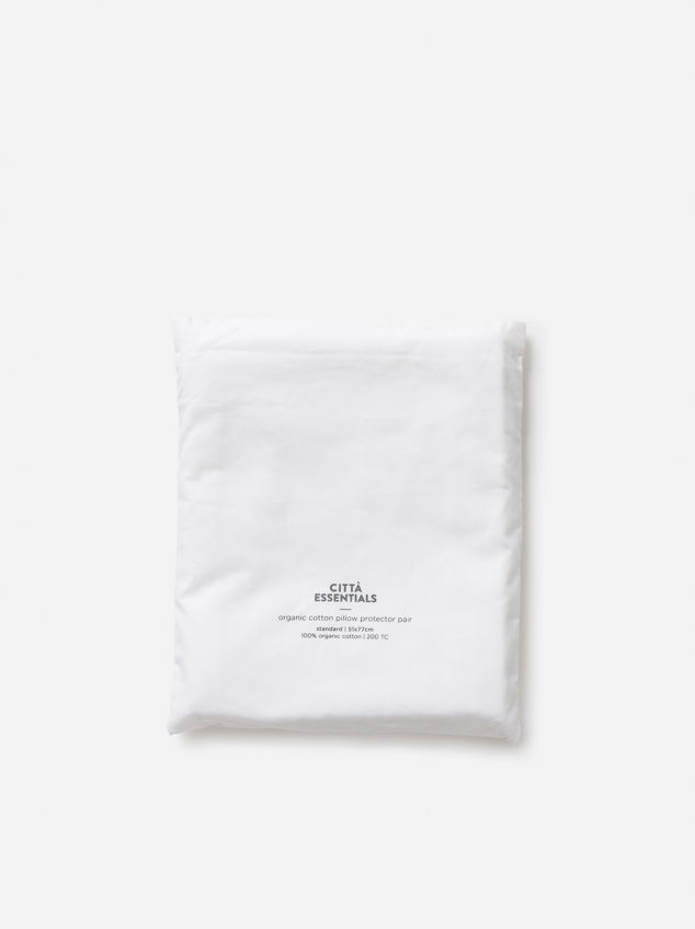 Organic Cotton Pillow Protector Pair