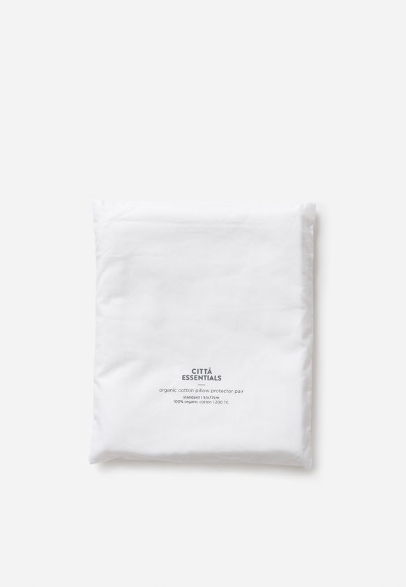 Organic Cotton Pillow Protector Pair