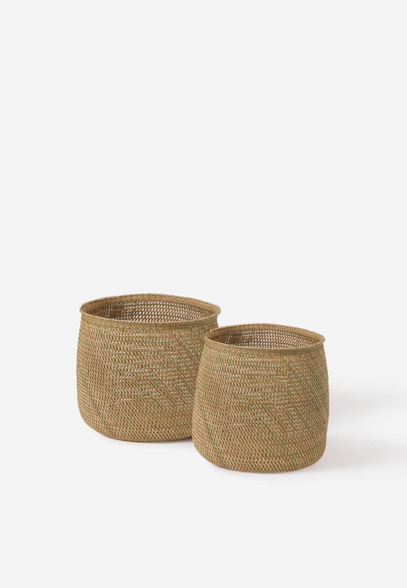 Iringa Open Weave Baskets Set/2