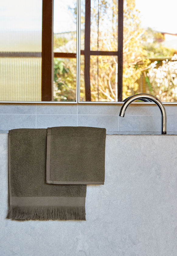 Ribbed Bath Towel Range