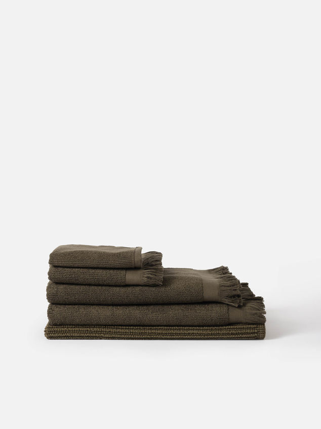 Ribbed Bath Towel Range