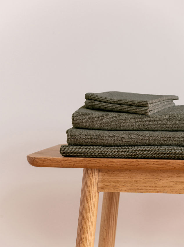 Ribbed Bath Towel Range