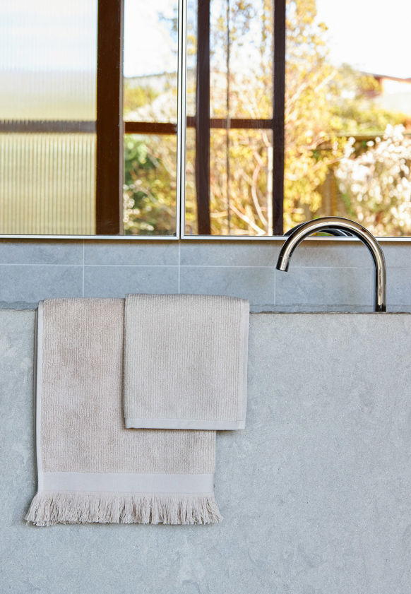 Ribbed Bath Towel Range