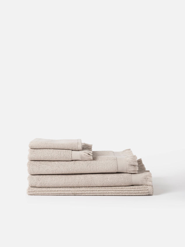 Ribbed Bath Towel Range
