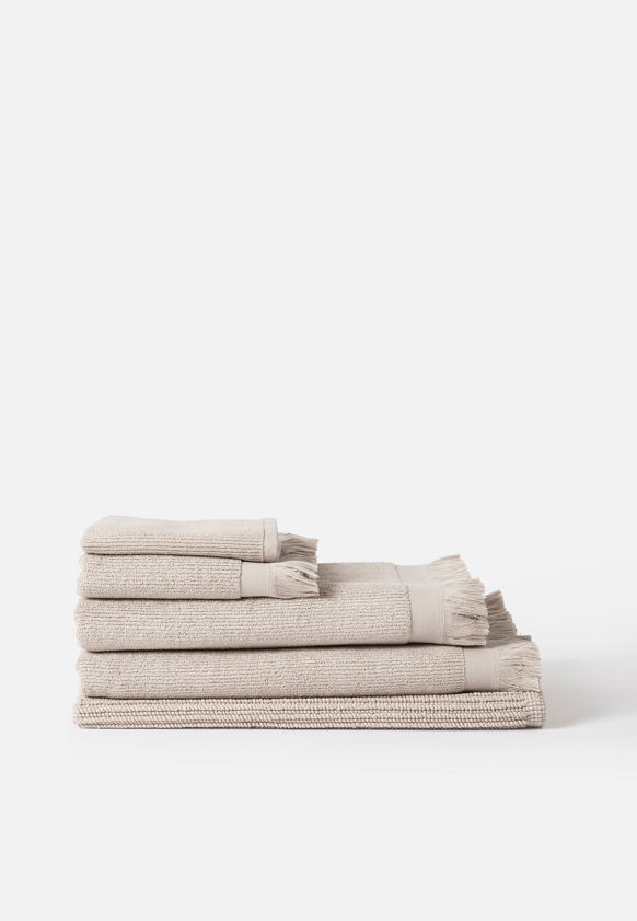 Ribbed Bath Towel Range