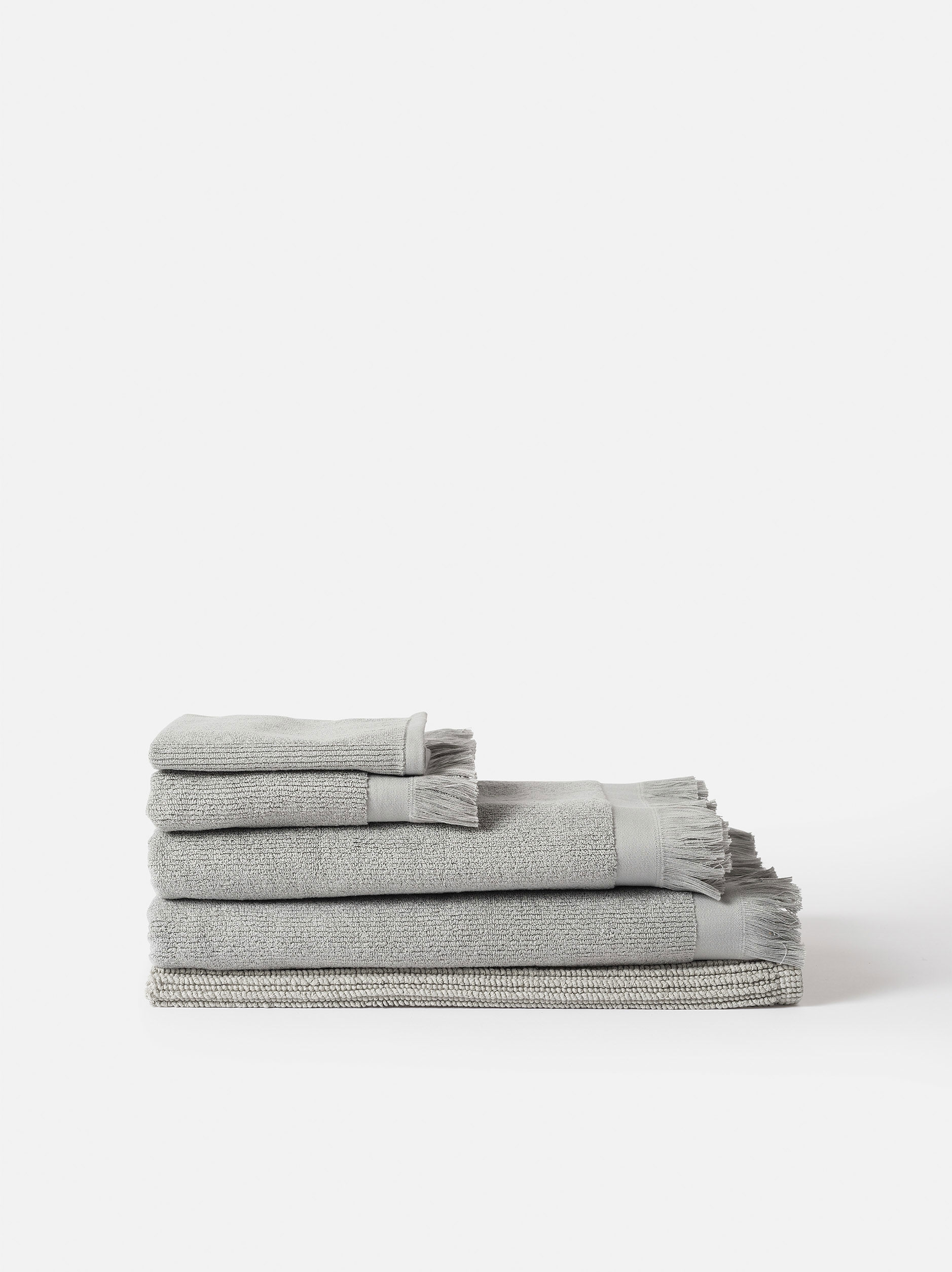 Ribbed Bath Towel Range