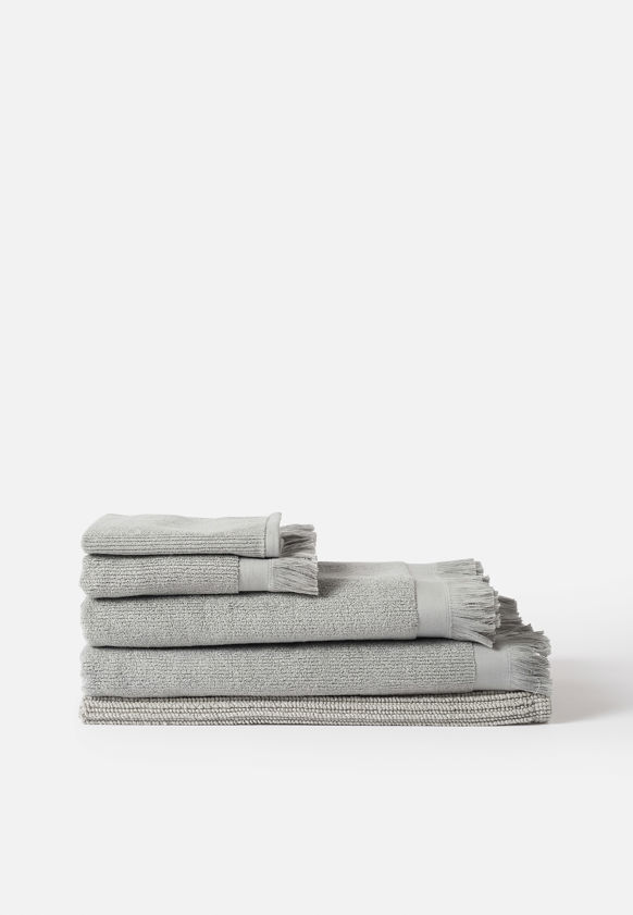 Ribbed Bath Towel Range