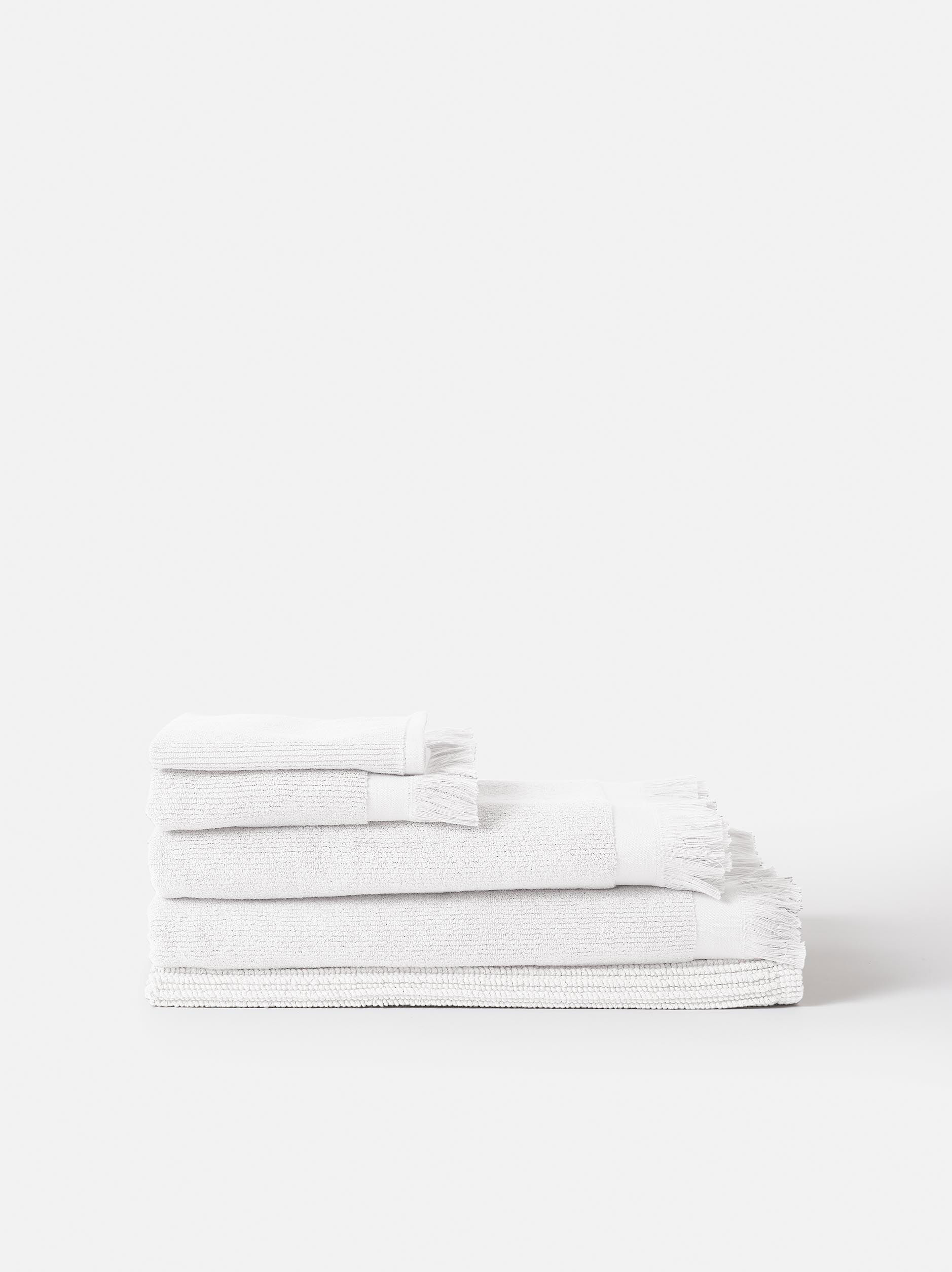 Ribbed Bath Towel Range