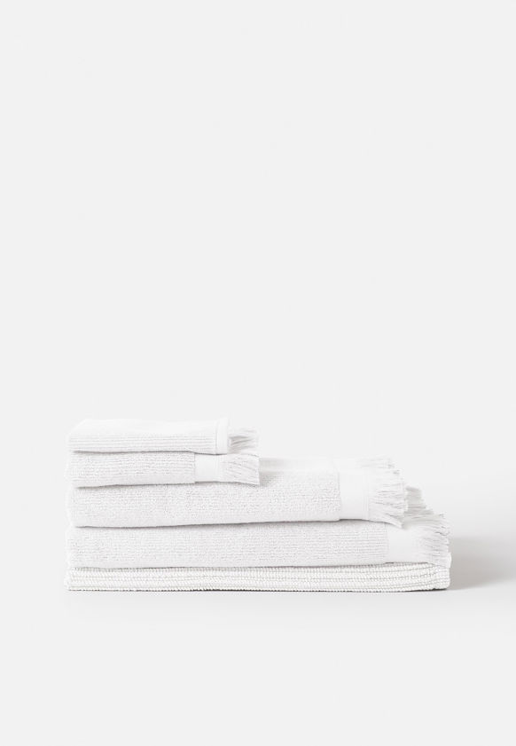 Ribbed Bath Towel Range