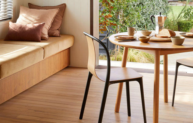 Radial Round Dining Table