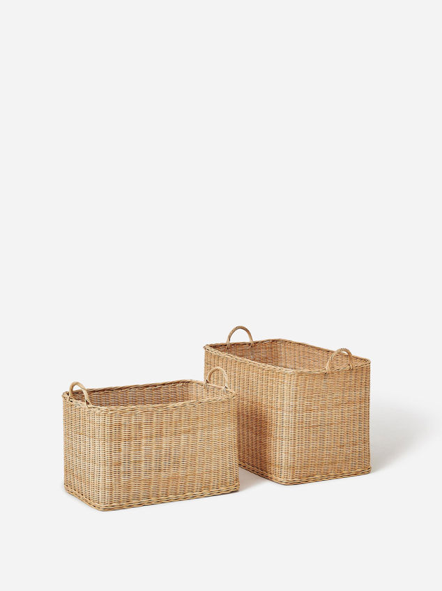 Rectangle Rattan Basket