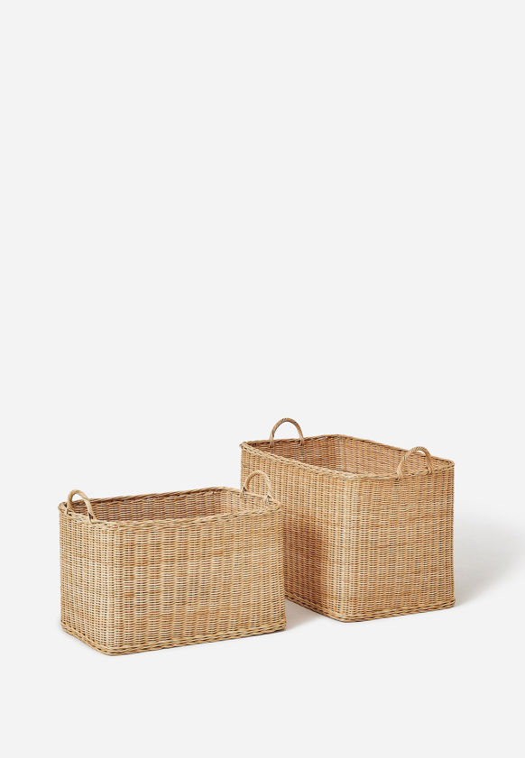 Rectangle Rattan Basket