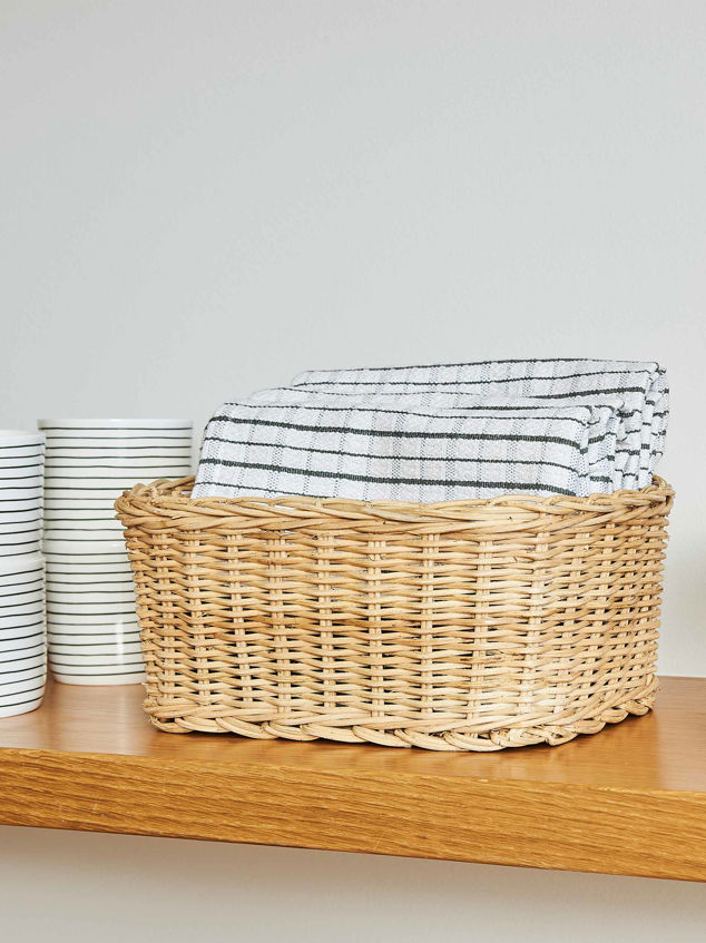 Rectangle Rattan Basket
