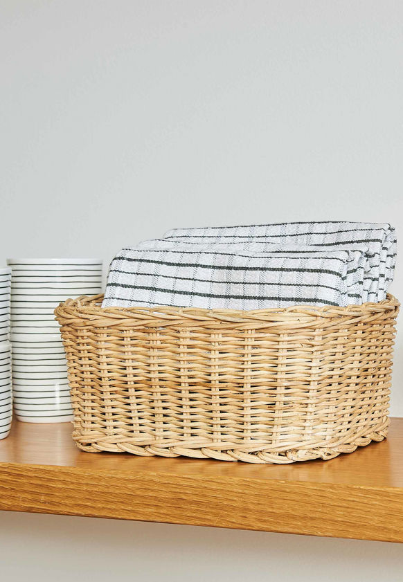 Rectangle Rattan Basket