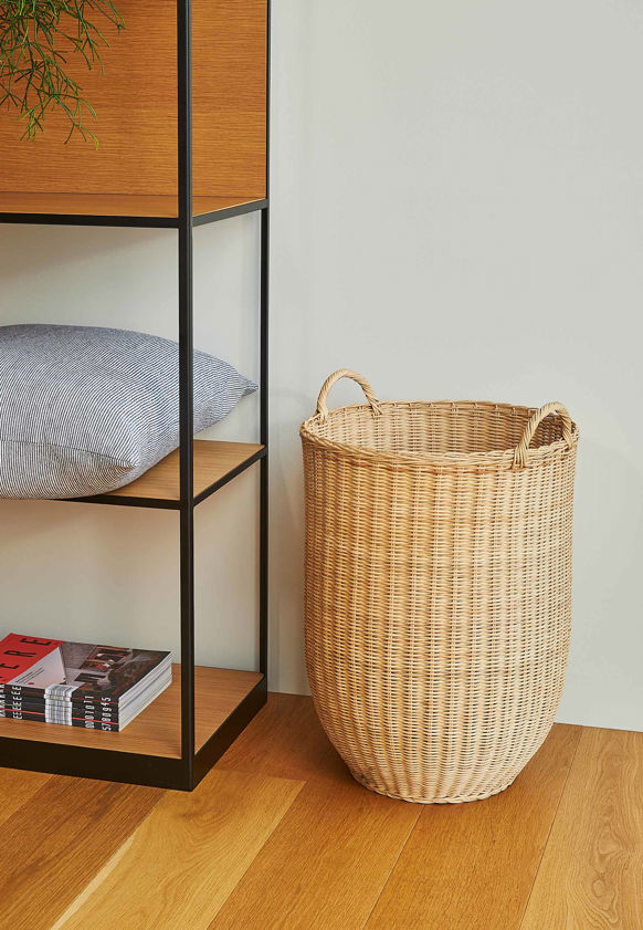 Round Rattan Laundry Basket