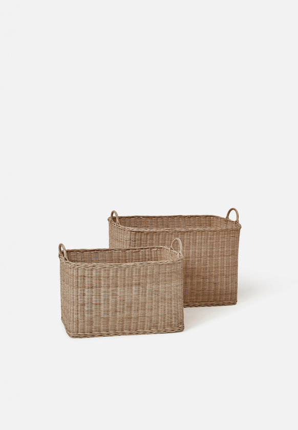 Rectangle Rattan Basket