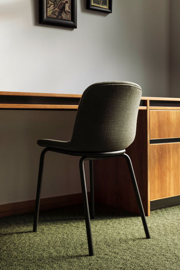 Acre Chair Upholstered Seat w/ Metal Base