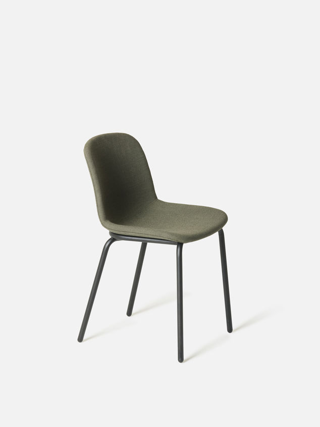 Acre Chair Upholstered Seat w/ Metal Base