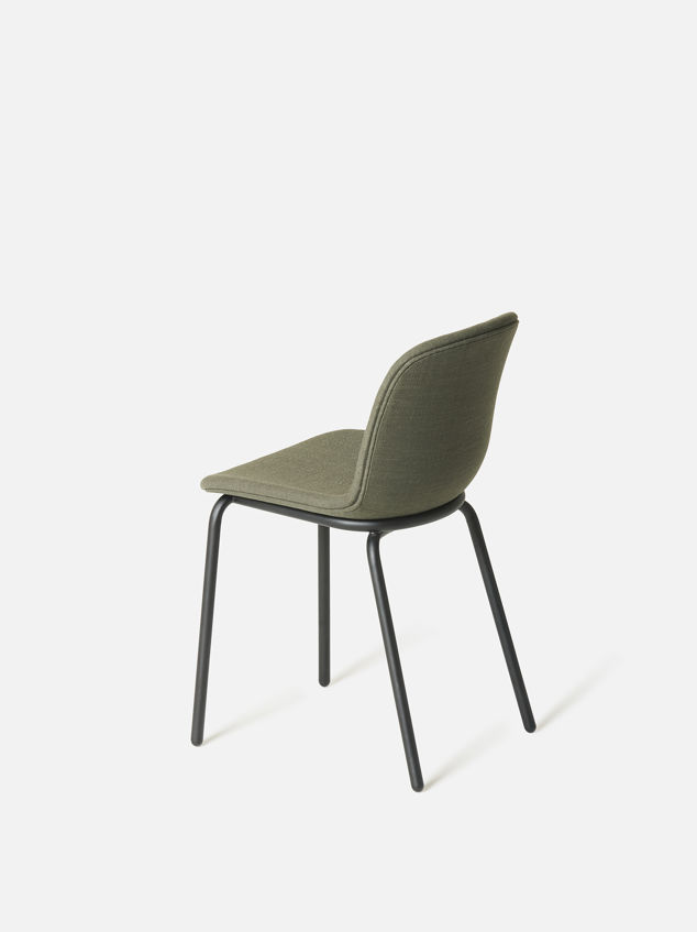 Acre Chair Upholstered Seat w/ Metal Base