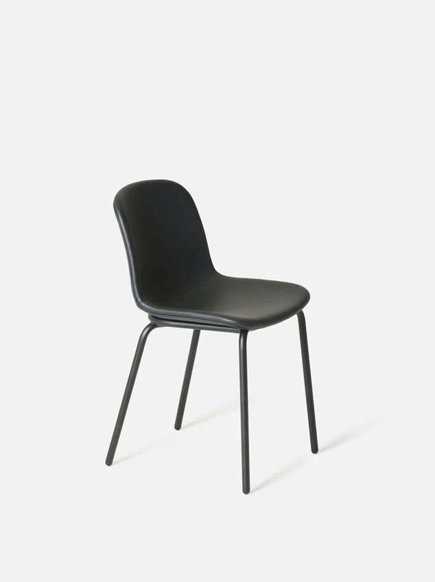 Acre Chair Leather Seat w/ Metal Base