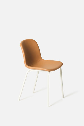 Acre Chair Leather Seat w/ Metal Base