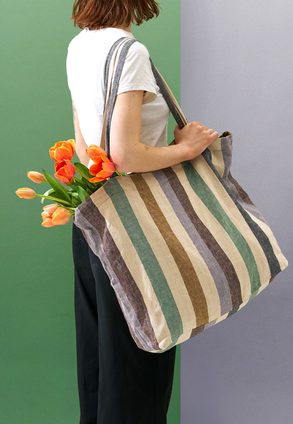 Marra Striped Market Bag