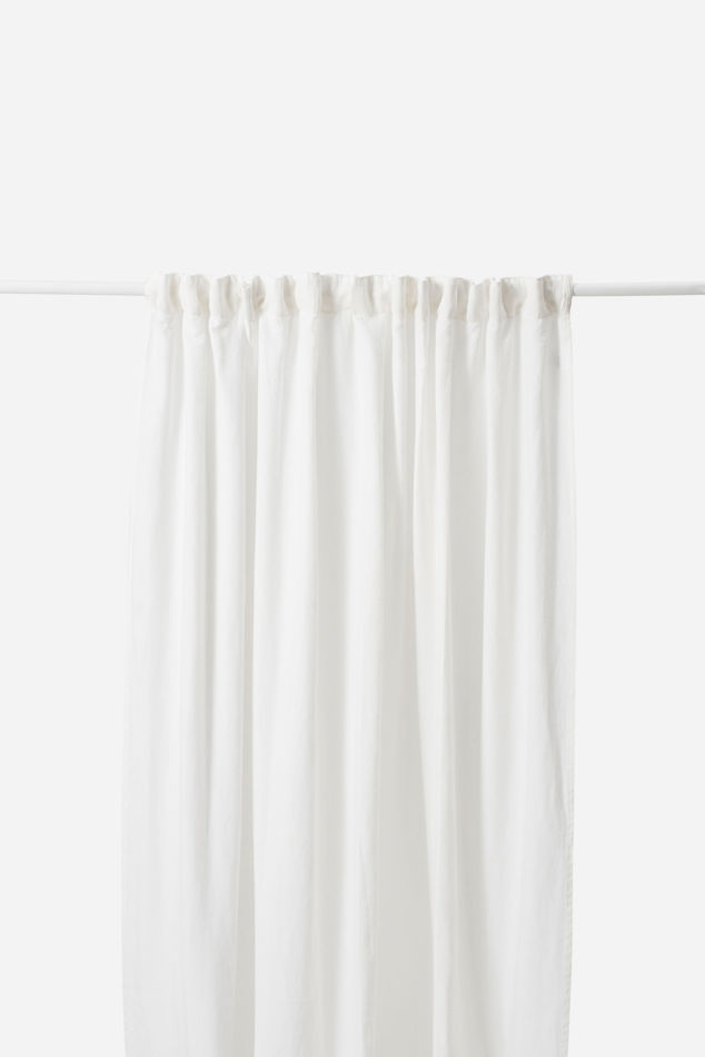 Wide Washed Linen Curtain