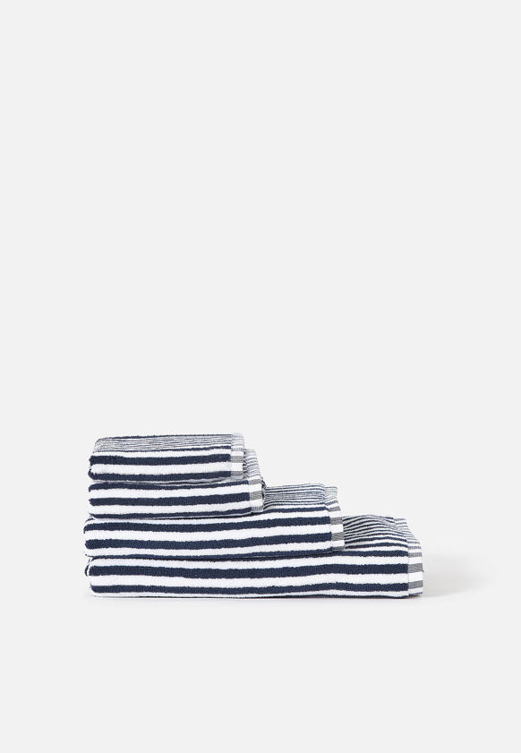 Wide Stripe Cotton Bath Towel Range