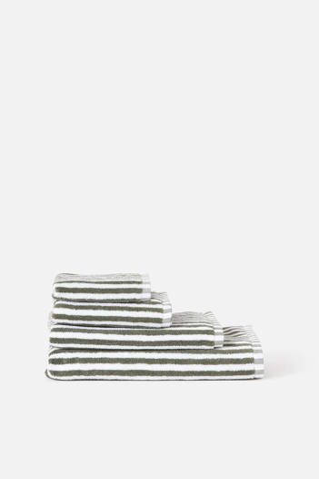 Wide Stripe Cotton Bath Towel Range