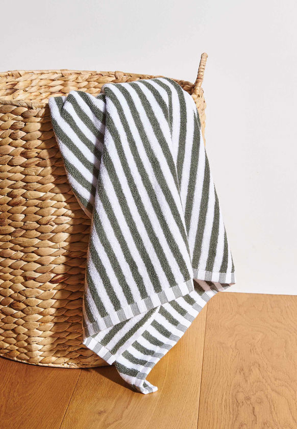 Wide Stripe Cotton Towel Bundle