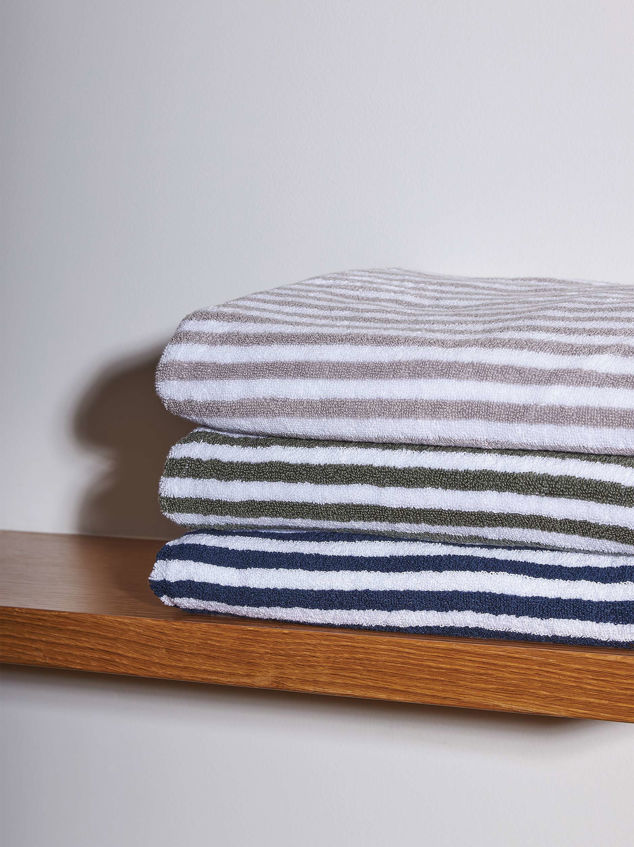 Wide Stripe Cotton Towel Bundle