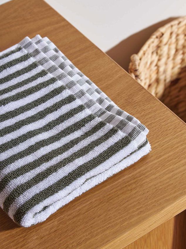 Wide Stripe Cotton Towel Bundle