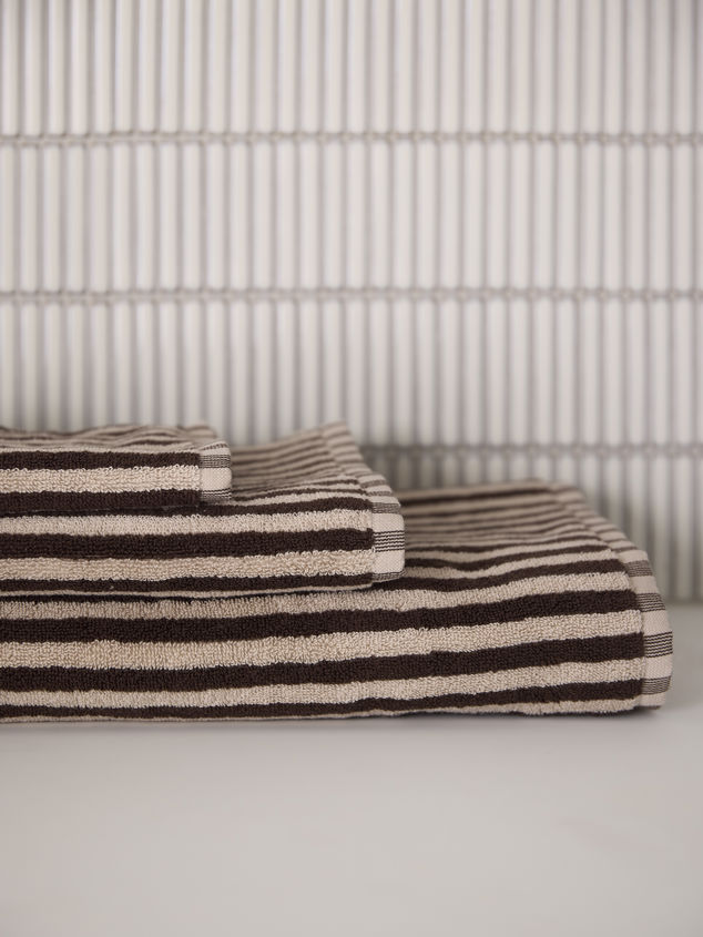 Wide Stripe Cotton Towel Range