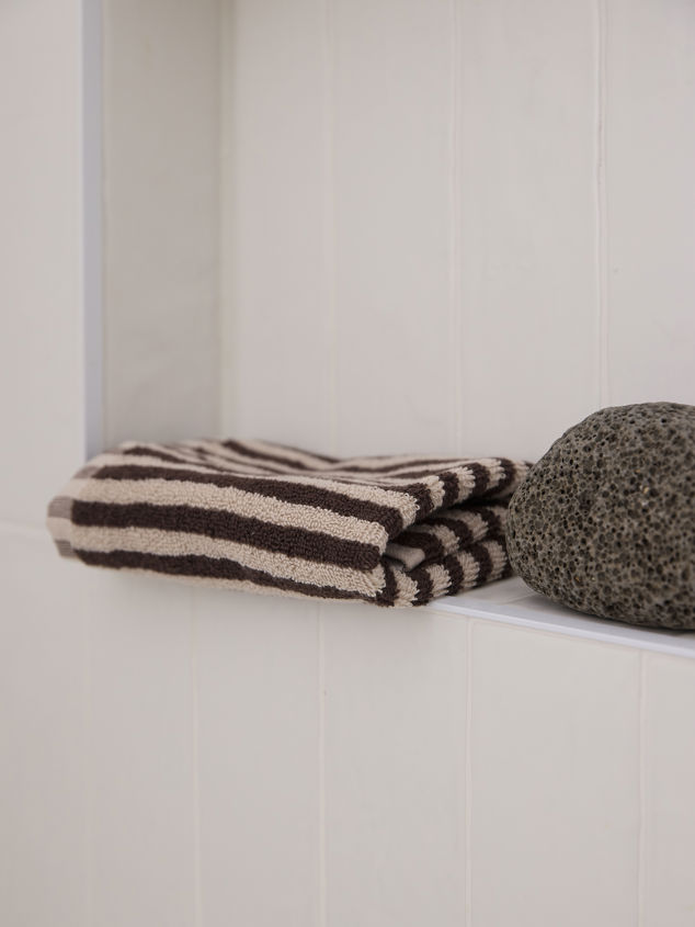 Wide Stripe Cotton Towel Range