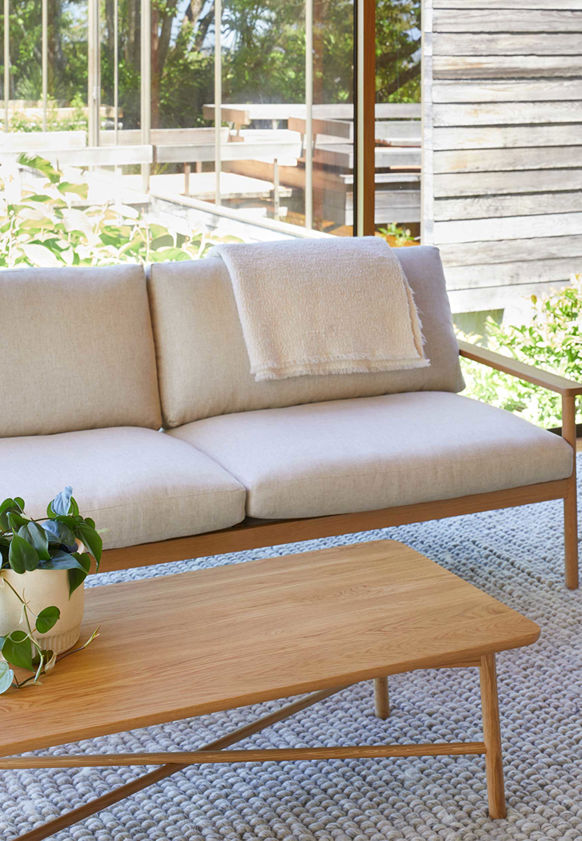 Radial Rectangular Coffee Table
