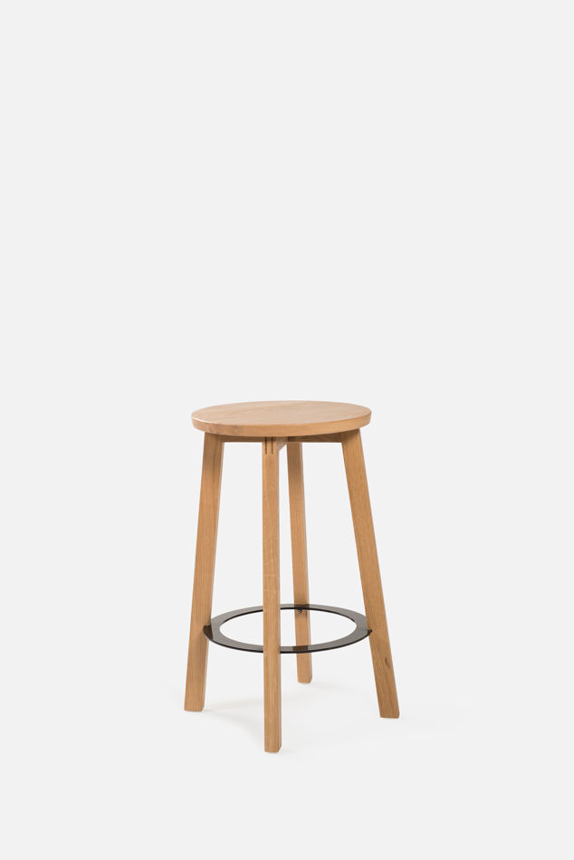 Hut Mid Stool w/ Black Ring
