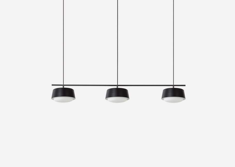 Ellipse Pendant Connection Bar Black