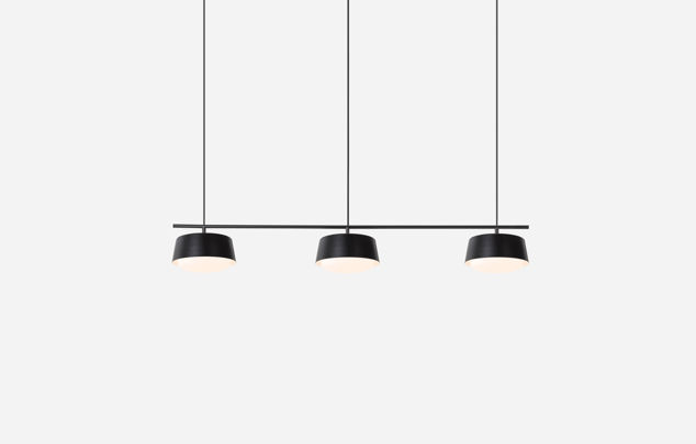 Ellipse Pendant Connection Bar Black