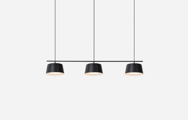Ellipse Pendant Connection Bar Black