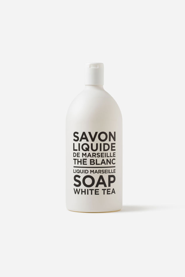Black & White Liquid Marseille Soap Refill White Tea 1L
