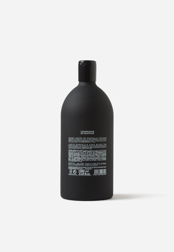 Black & White Liquid Marseille Soap Refill Black Tea 1L