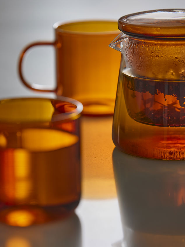 Teapot w/Coloured Lid