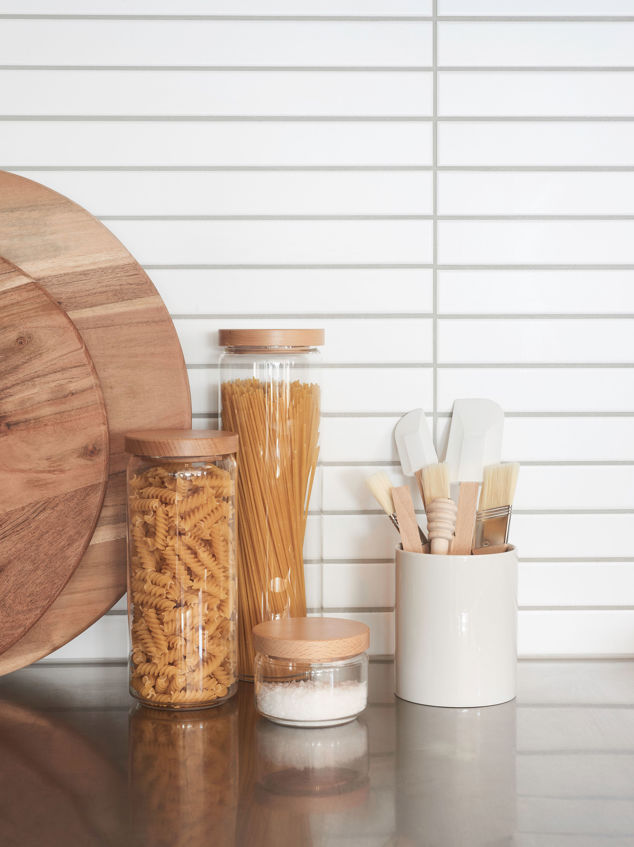 Storage Jar w/ Wooden Lid