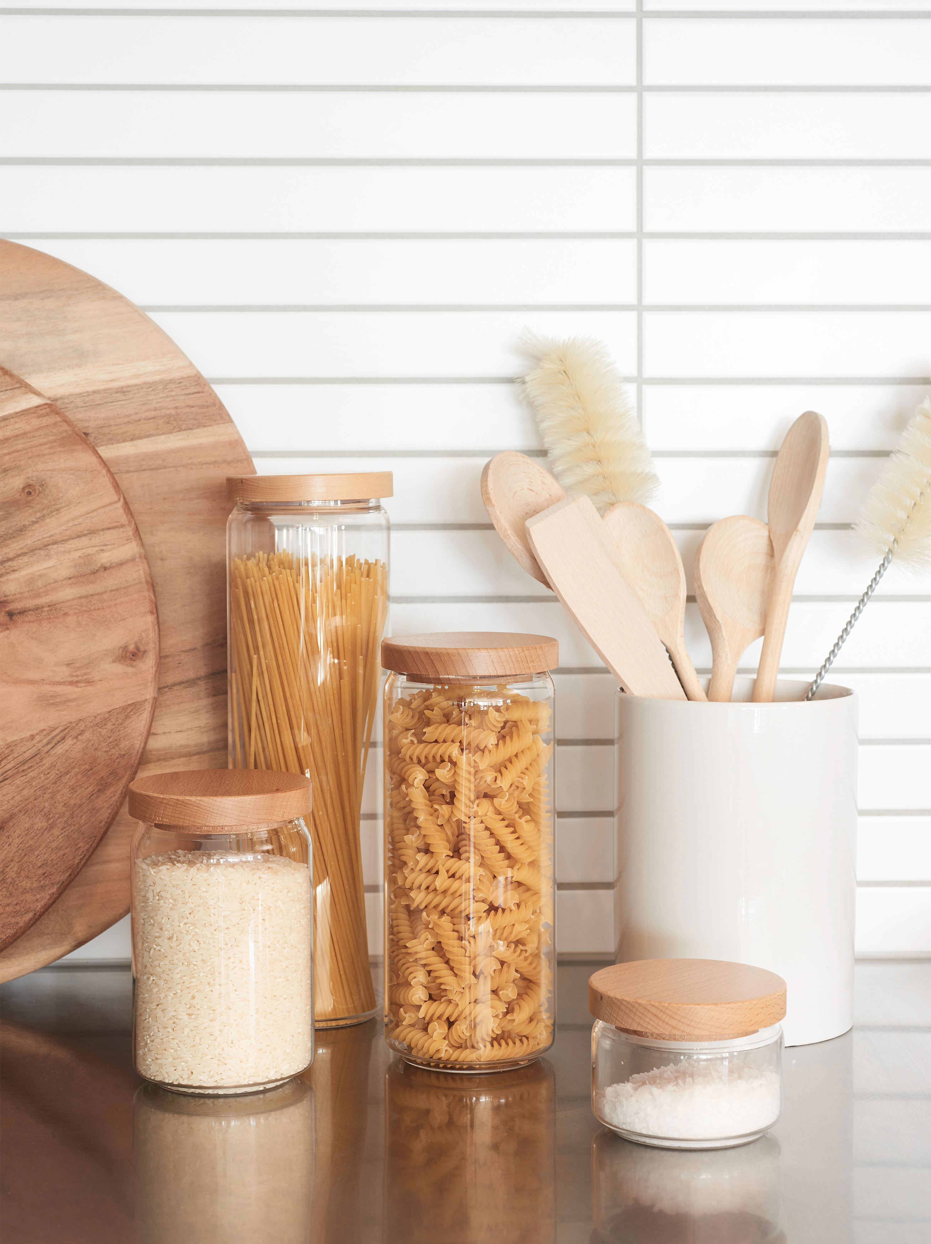 Storage Jar w/ Wooden Lid