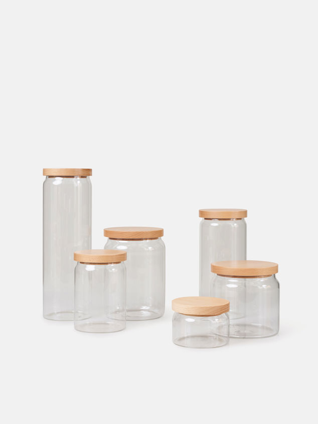 Storage Jar w/ Wooden Lid